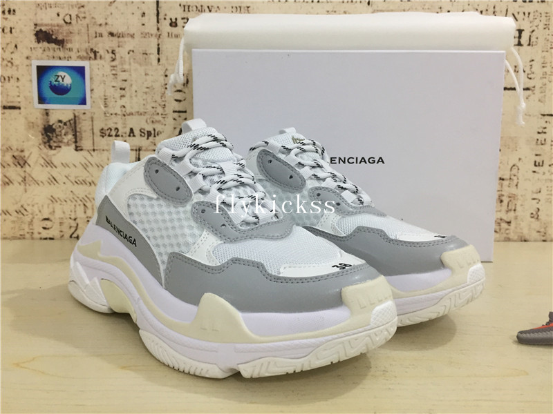 Balenciaga 2017 Fall Winter Triple-S Grey White